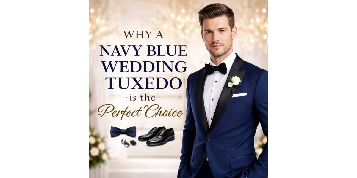 Why a Navy Blue Wedding Tuxedo is the Perfect Choice for Modern Grooms