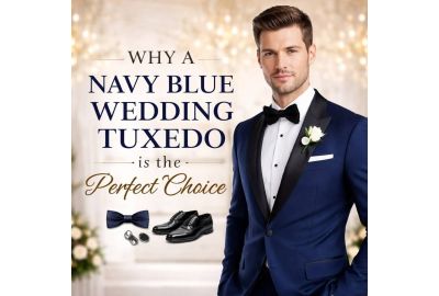 Why a Navy Blue Wedding Tuxedo is the Perfect Choice for Modern Grooms