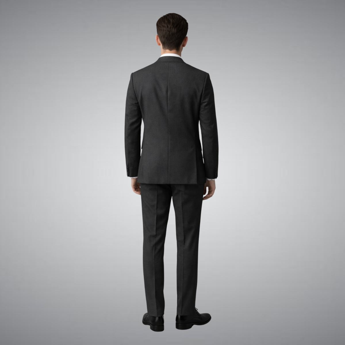 charcoal gray suit