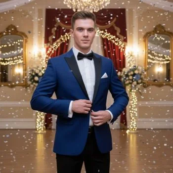 royal blue tuxedo jacket