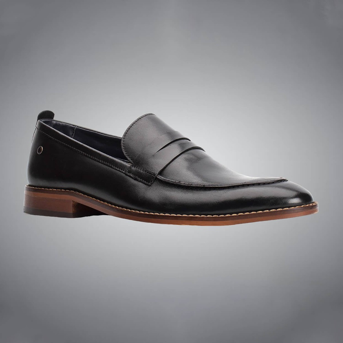 black loafer shoes