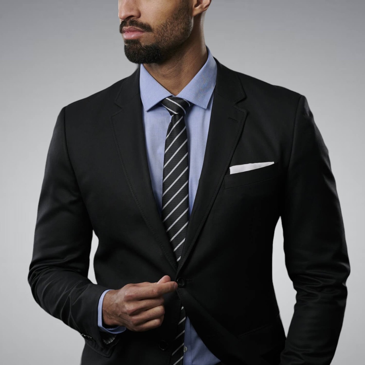 white pocket square
