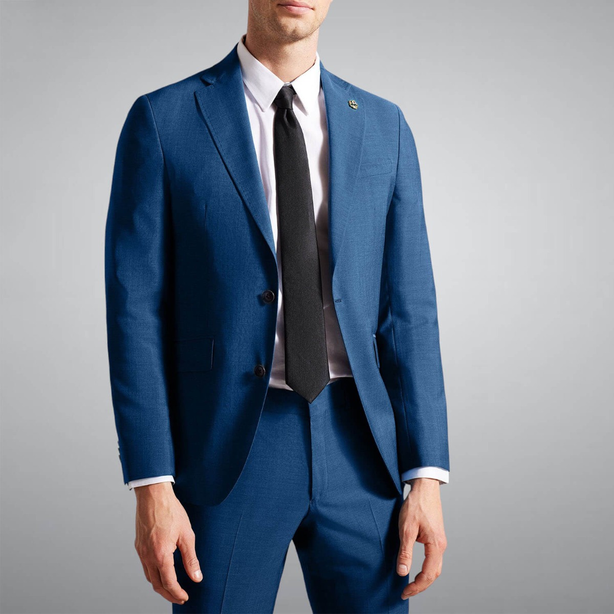 navy blue suit