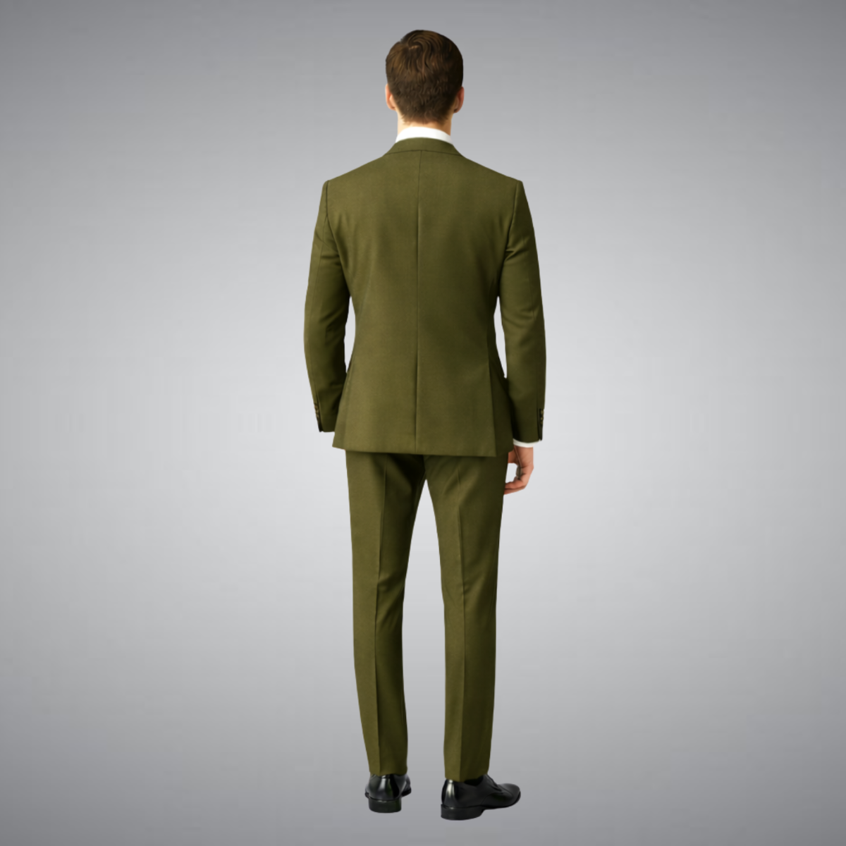 Men's Olive Green 3 Piece Suit 