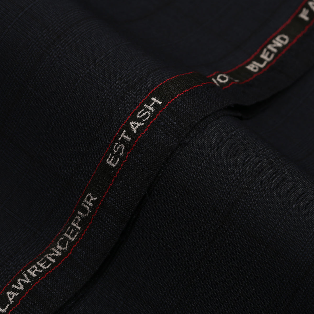 Glen Plaid Checks-Dark Grey, Wool Blend, Estash Suiting Fabric  + $125.00