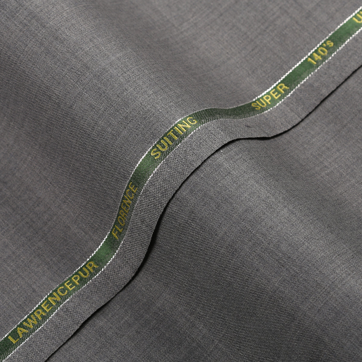 Plain-Silver Grey, S 140s Pure Wool, Florence Suiting Fabric  + $350.00
