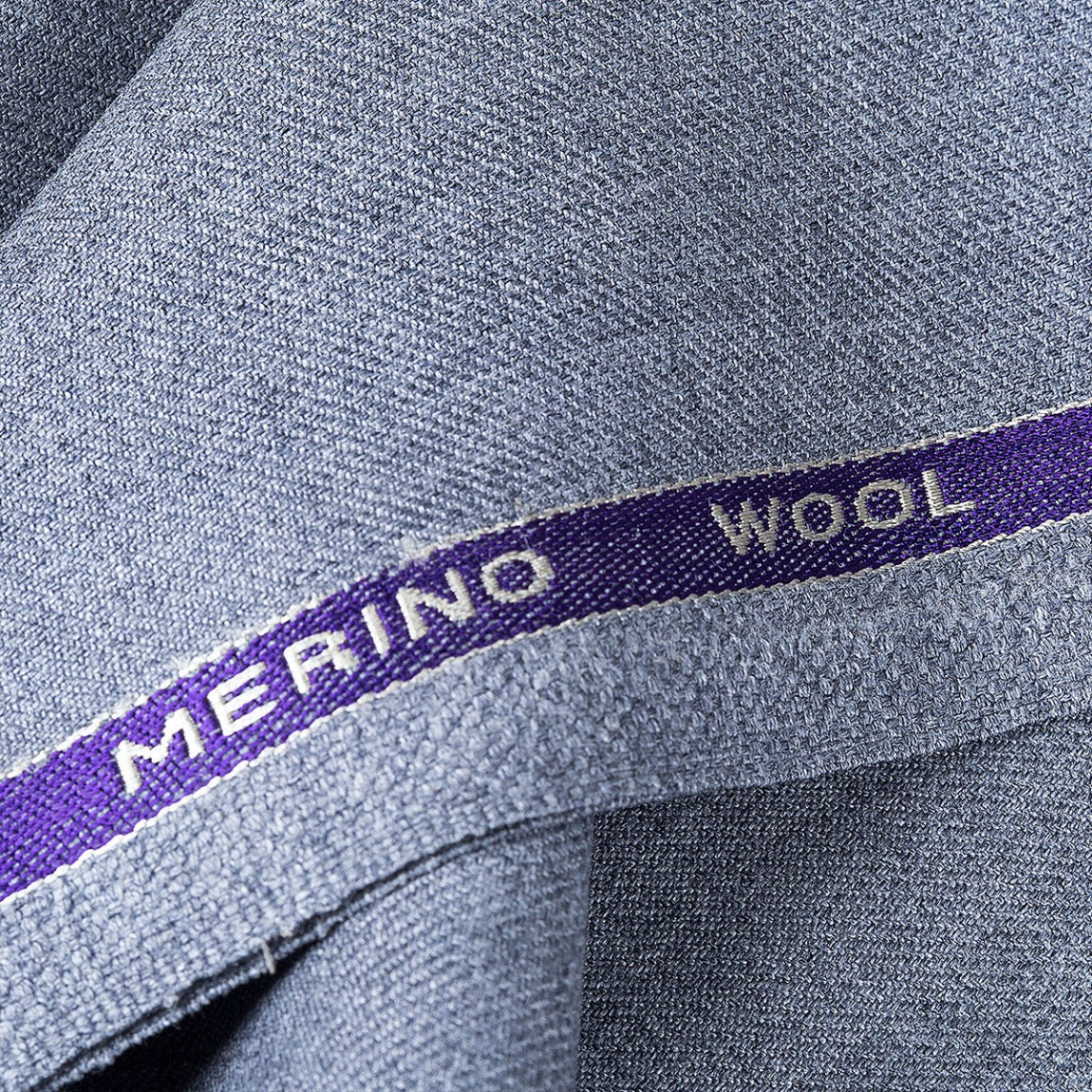 Plain Silver Grey, Wool Blend, Worsted Flannel Fabric  + $79.00