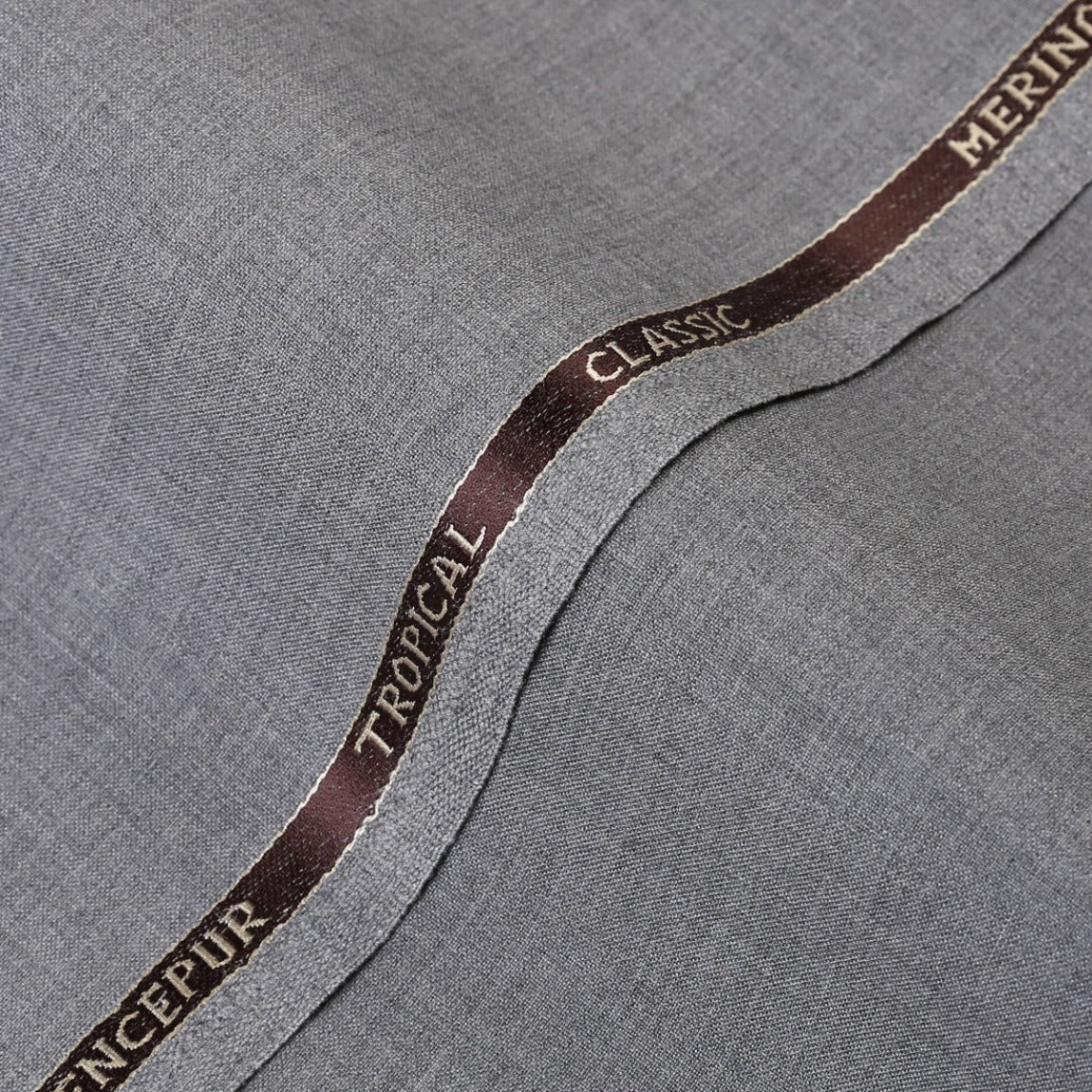 Plain-Coin Grey, Tropical Classic Wool Blend / Poly Wool Suiting Fabric  + $160.00