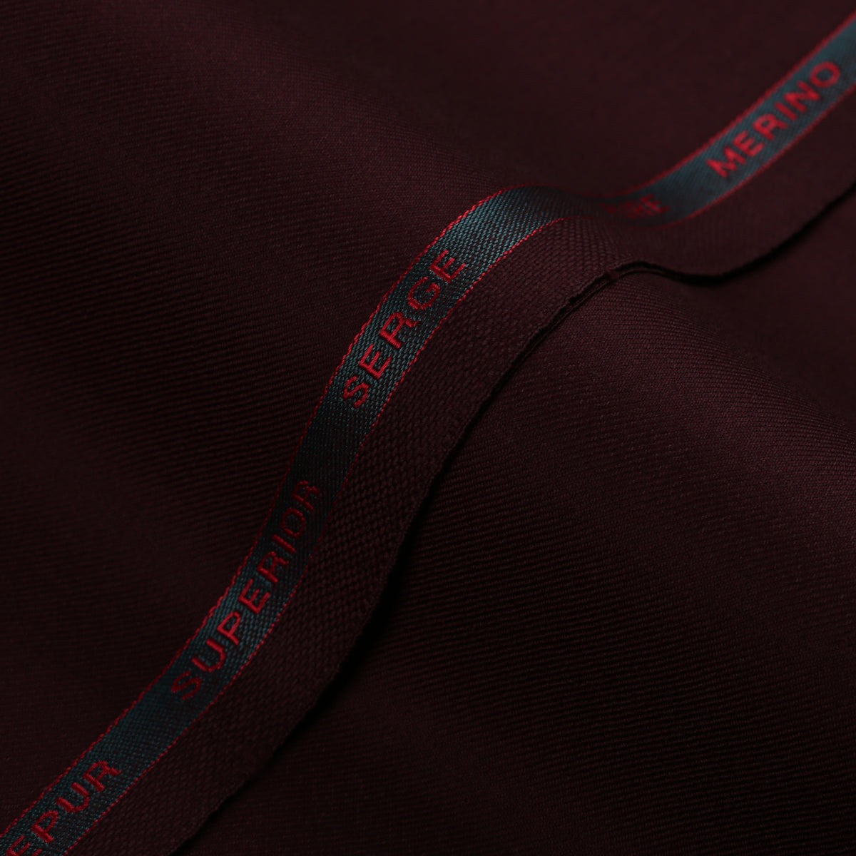 Plain Twill-Maroon, S 80s Merino Wool, Superior Serge Jacketing Fabric  + $78.00