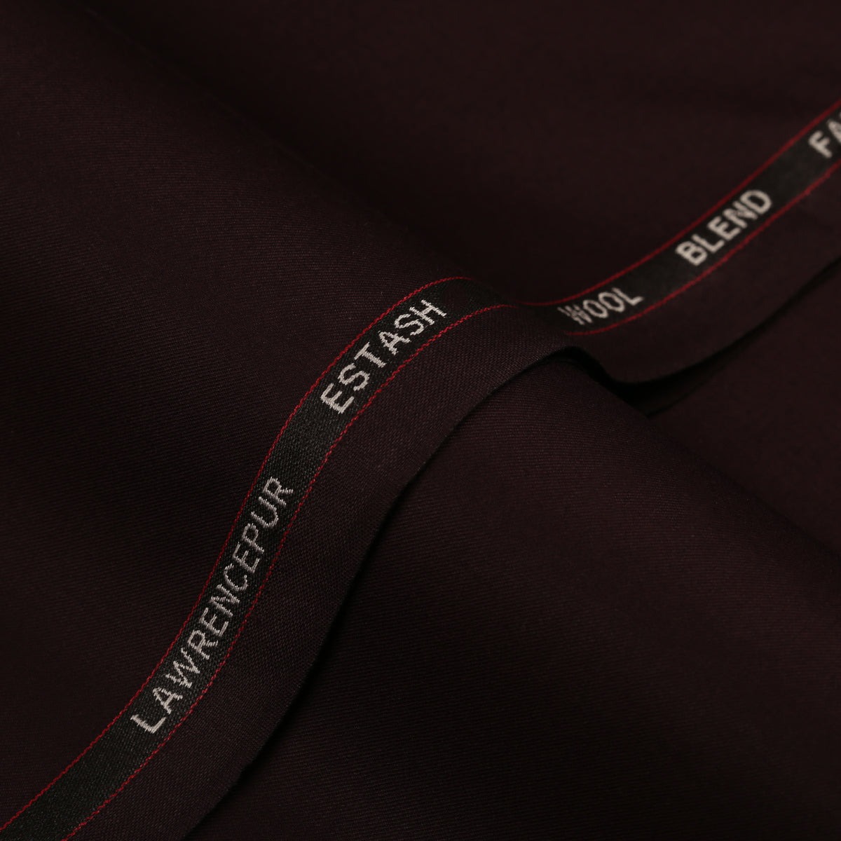 Plain-Maroon, Wool Blend, Estash Suiting Fabric  + $125.00