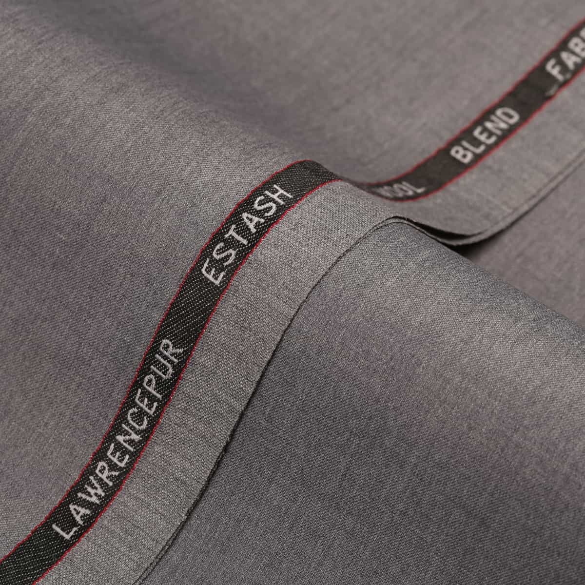 Plain-Iron Grey, Wool Blend, Estash Suiting Fabric  + $125.00