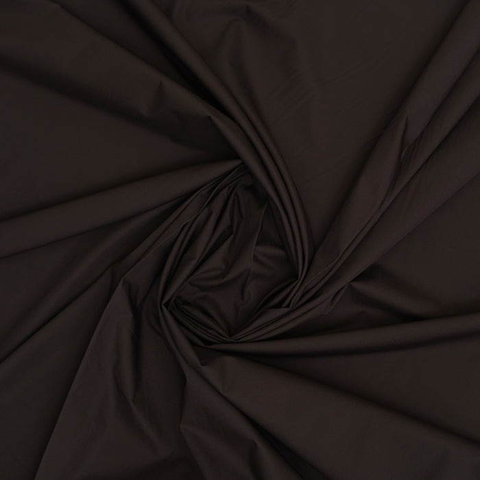 Shirting Fabric - Alpha Chocolate Brown Plain + $24.00