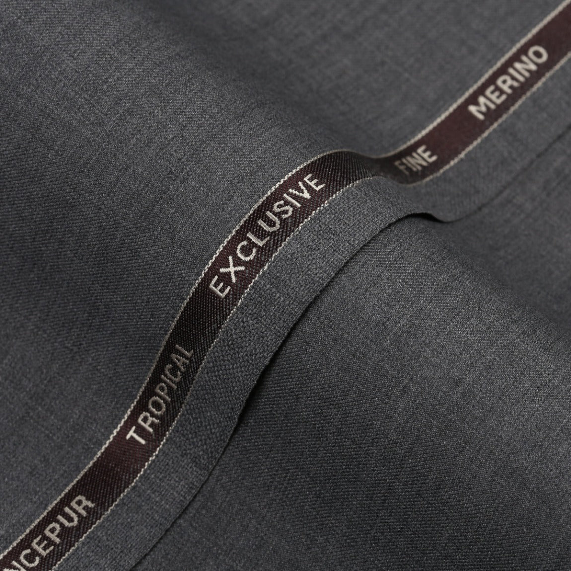 Plain-Pewter Grey, Wool Blend, Tropical Exclusive Suiting Fabric  + $180.00