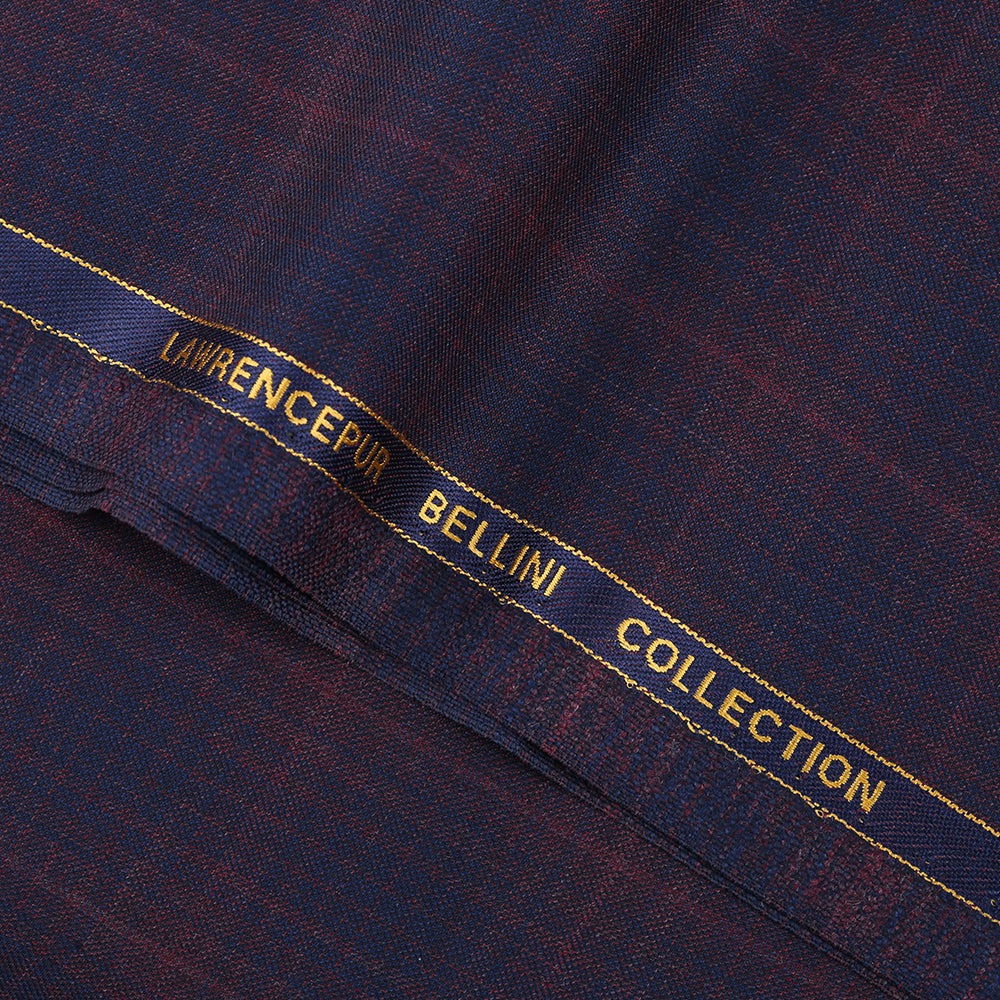 Navy Abstract Checks, S 100 Pure Wool, Bellini Suiting Fabric  + $250.00