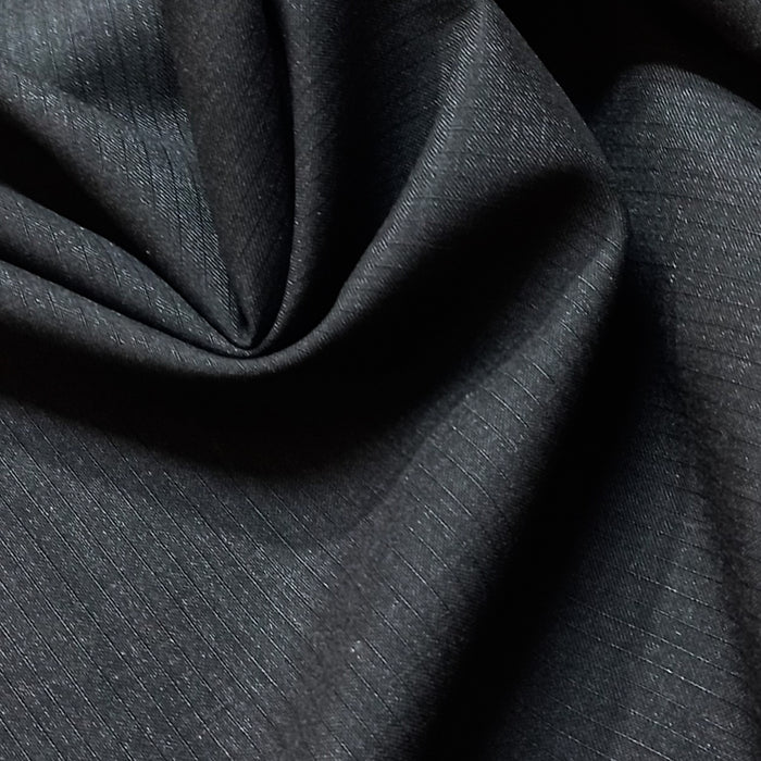 Self Stripes Grey, Wool Blend, Centurian Classic, Trousering Fabric  + $45.00
